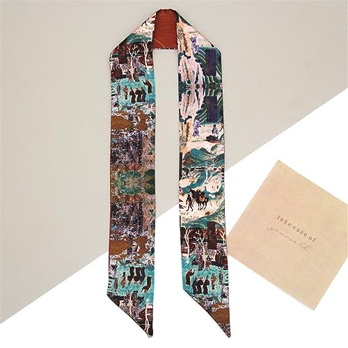 QTMY 3 Pack Purse Scarf for Bags Silk Head Scarf for Hair Handbag Women Scarfs Band Hair Neck Scarves Fashion Gifts,762