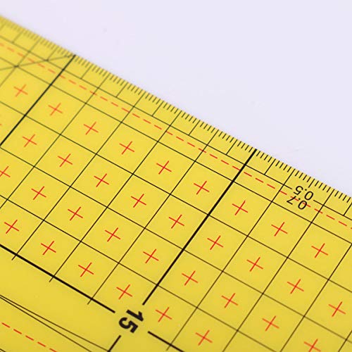 Toyvian RÃ©gua de Ferro Quente de Alta Temperatura ResistÃªncia Canto Quilting RÃ©gua Diy Ferramenta