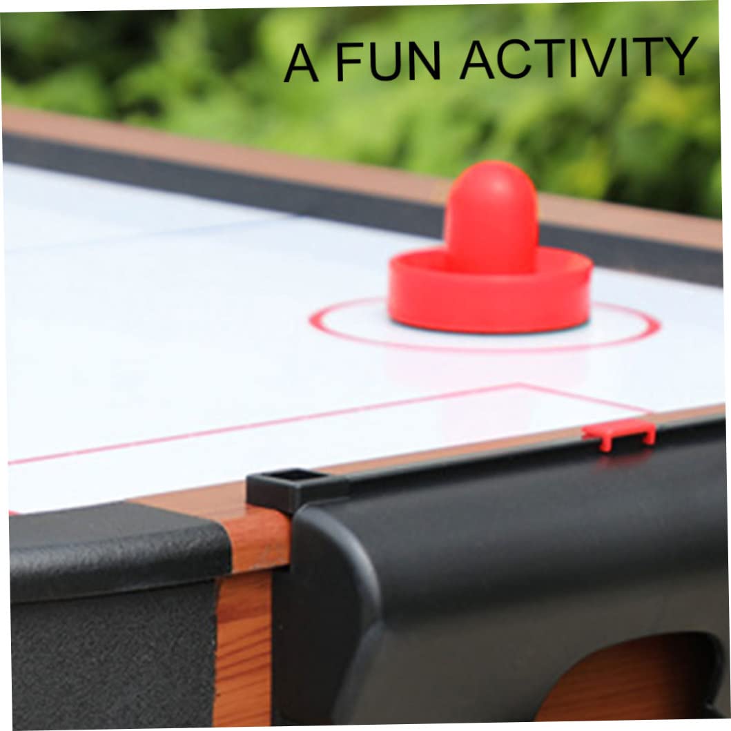 Dischi da Air Hockey Set di ricambio per Air Hockey Spingitori per hockey su ghiaccio Dischi Paddle Tavolo da gioco per famiglie Set di ricambio per Air Hockey rosso Spingitori per hockey su ghiaccio