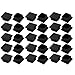 Sourcingmap Lot de 30 30 mm x 30 mm Tuyau Tube Insert Chaise jambe Cap Plug Tube de plastique Noir