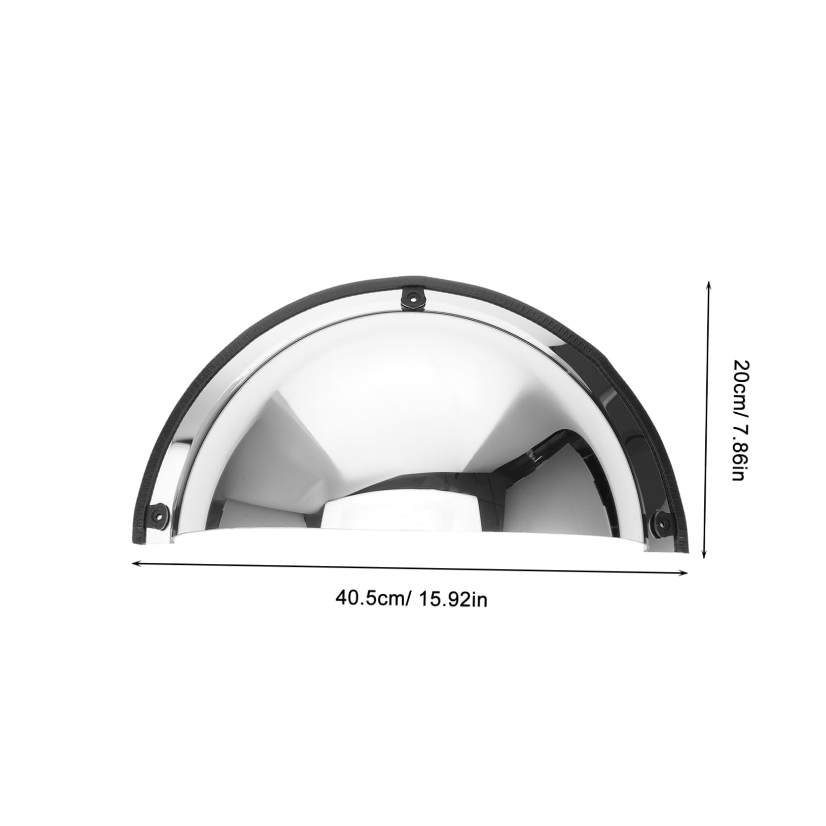 Ciieeo Espejo Convexo de Seguridad Vial 40 Cm Espejo Antirrobo Gran Angular para Garajes y Esquinas para Puntos Ciegos en Supermercados y Estacionamientos