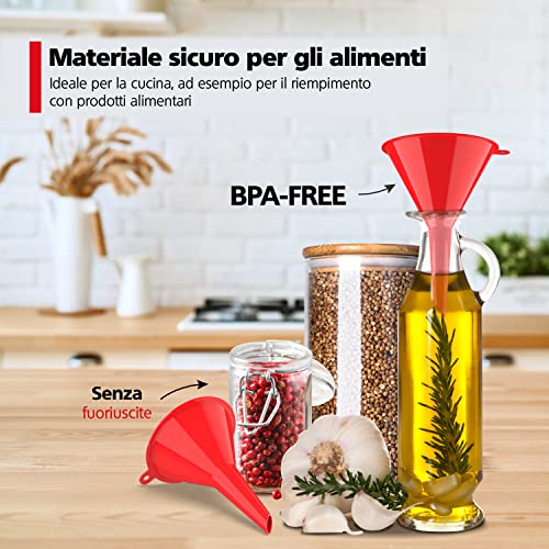 Nirox Set di 4 imbuti universali - Adatto agli