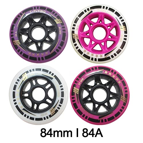 Ruote Monopattino Freestyle 8 Pezzi/Set 84A 84 mm in Linea Skates Ruote for Pattinaggio di Pattinaggio Gratis a velocità Professionale Ruote Monopattino Elettrico