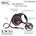 Flexi® Black Design L Gurt 5 m schwarz/pink, Roll-Leine für Hunde bis 50 kg