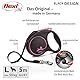flexi Rollleine Design - Schwarz/Rosa - L, Multi, small, 4000498034118
