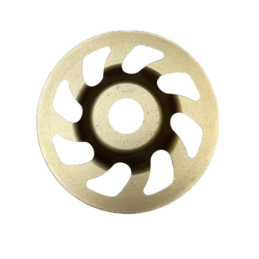 Trade-Shop - Plato de lijado profesional (3 unidades, 125 mm de diámetro, 22,23 mm, orificio para muchas herramientas eléctricas/16 segmentos turbo de 5 mm)