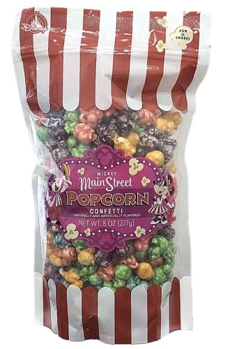 Disney Main Street Popcorn Company Mickey Mouse Rainbow Confetti Popcorn 8 oz