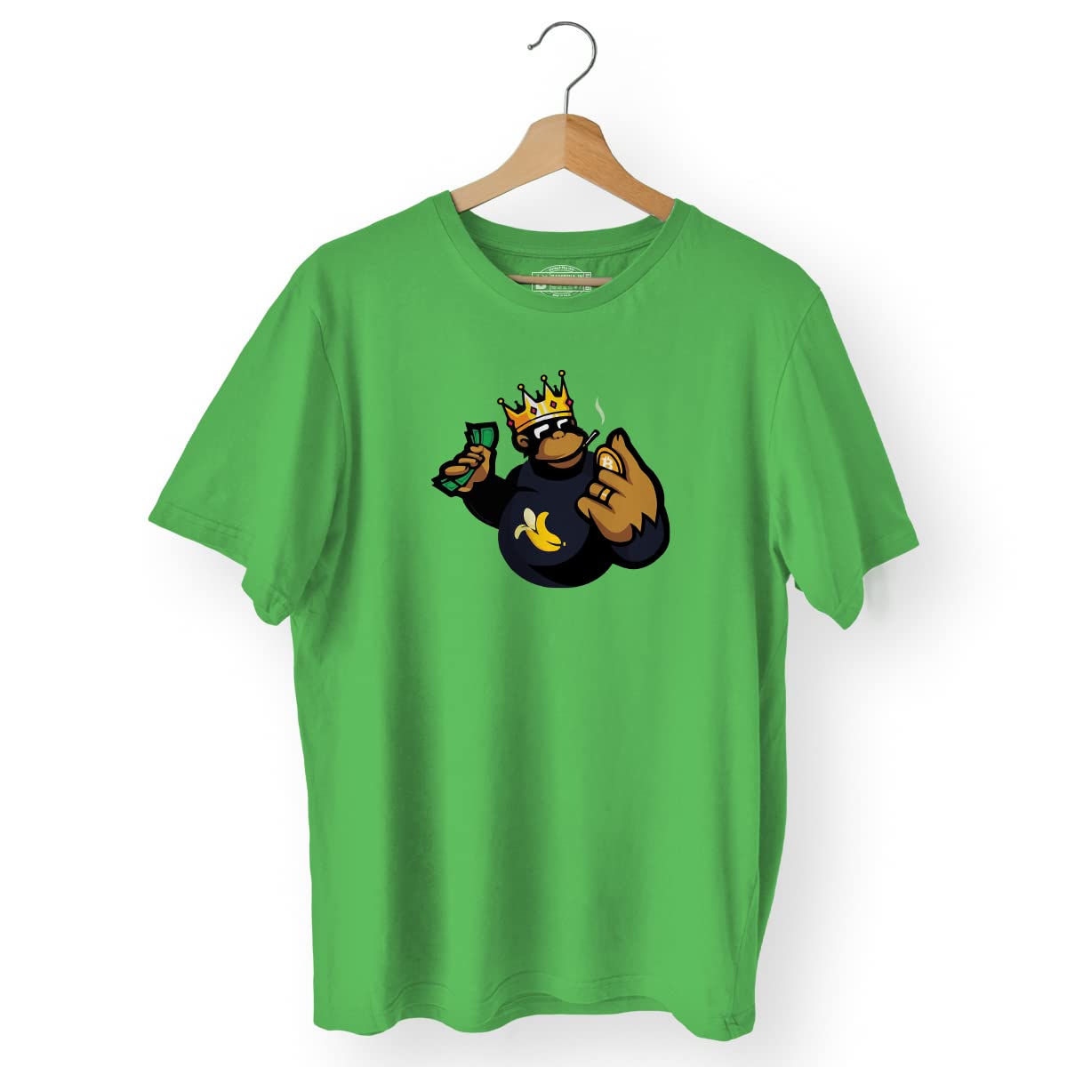 Rich Gorilla Bitcoin T Shirt Cotton Casual T Shirt Round | Desertcart Cyprus