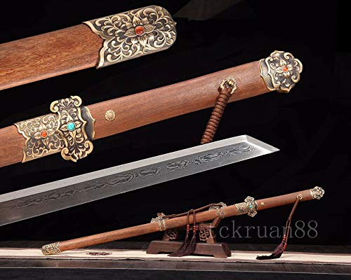 YL Sword Traditional Hand Forged Chinese Sword Tang Dao Folded Steel Blade