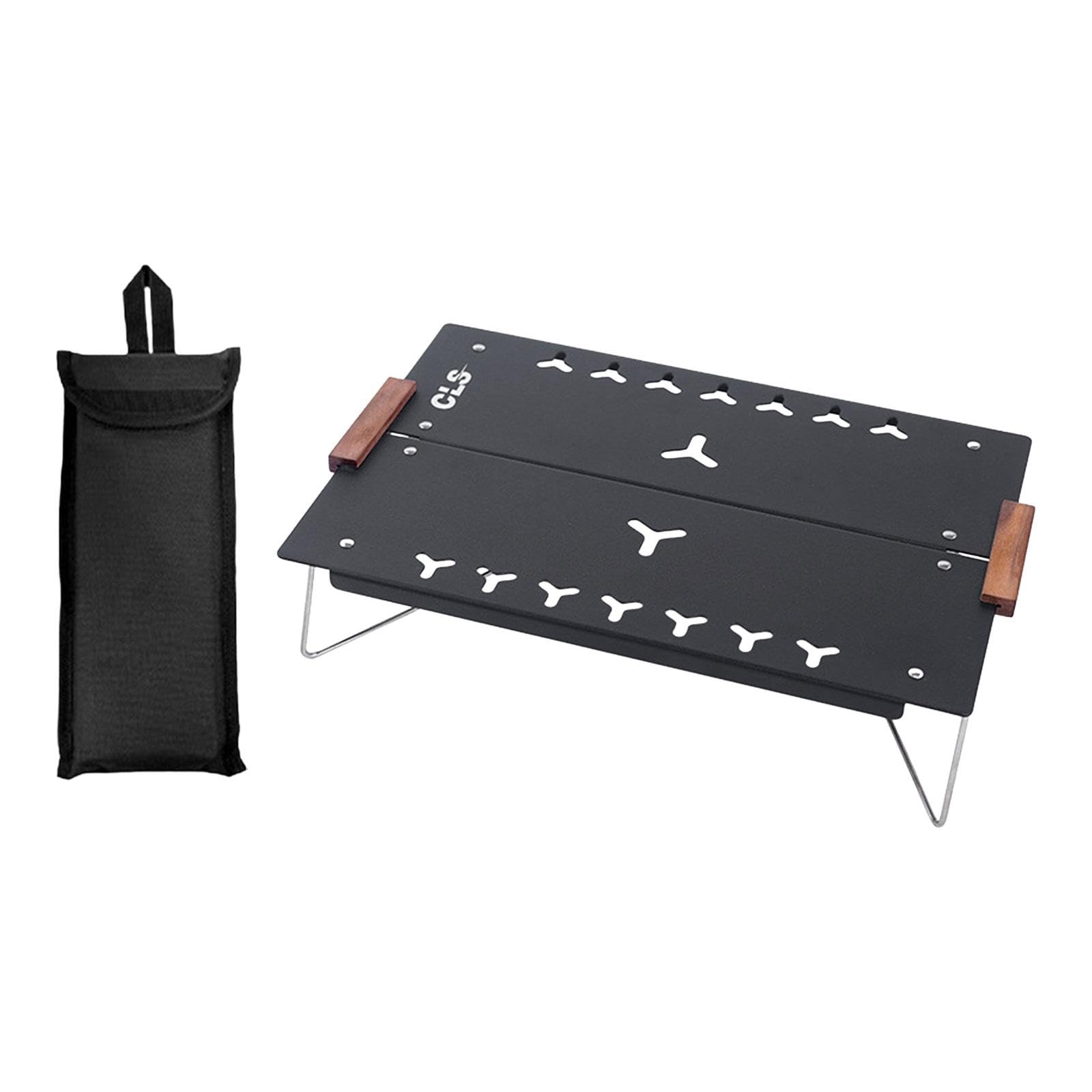 CALANDIS™ Folding Camping Table Camp Table Beach Table for Backpacking Picnic Backyard Black | Camping Furniture | Camping Hiking | Outdoor Sports