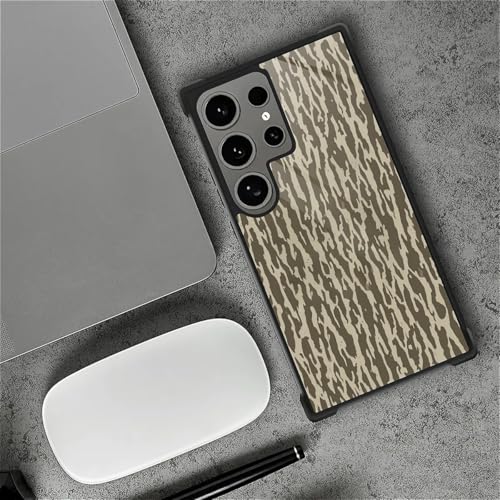 FKBRCL4U for Samsung Galaxy S24 Ultra Case,Graphic Design for Girl Boy Soft Silicone Hard Acrylic Shock Protection Designed for Samsung Galaxy S24 Ultra Bottomland Camouflage Gray Bark Camo Pattern - image 6