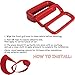 Yoursme Front Grille Inserts & Front Light Headlight Cover Angry Bird Style Bezels Trim Cover for Jeep Renegade 2015-2018 Clip in Version ABS Red