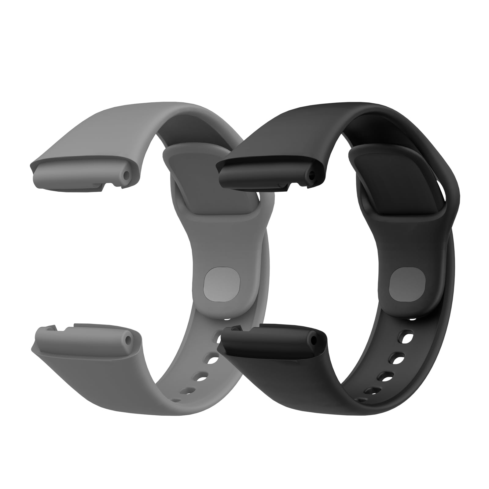 2 Pack Correa de Reloj Compatible Sólo con Xiaomi Redmi Watch 3 Active, Pulsera Deportiva de Repuesto de TPU para Hombre Mujer