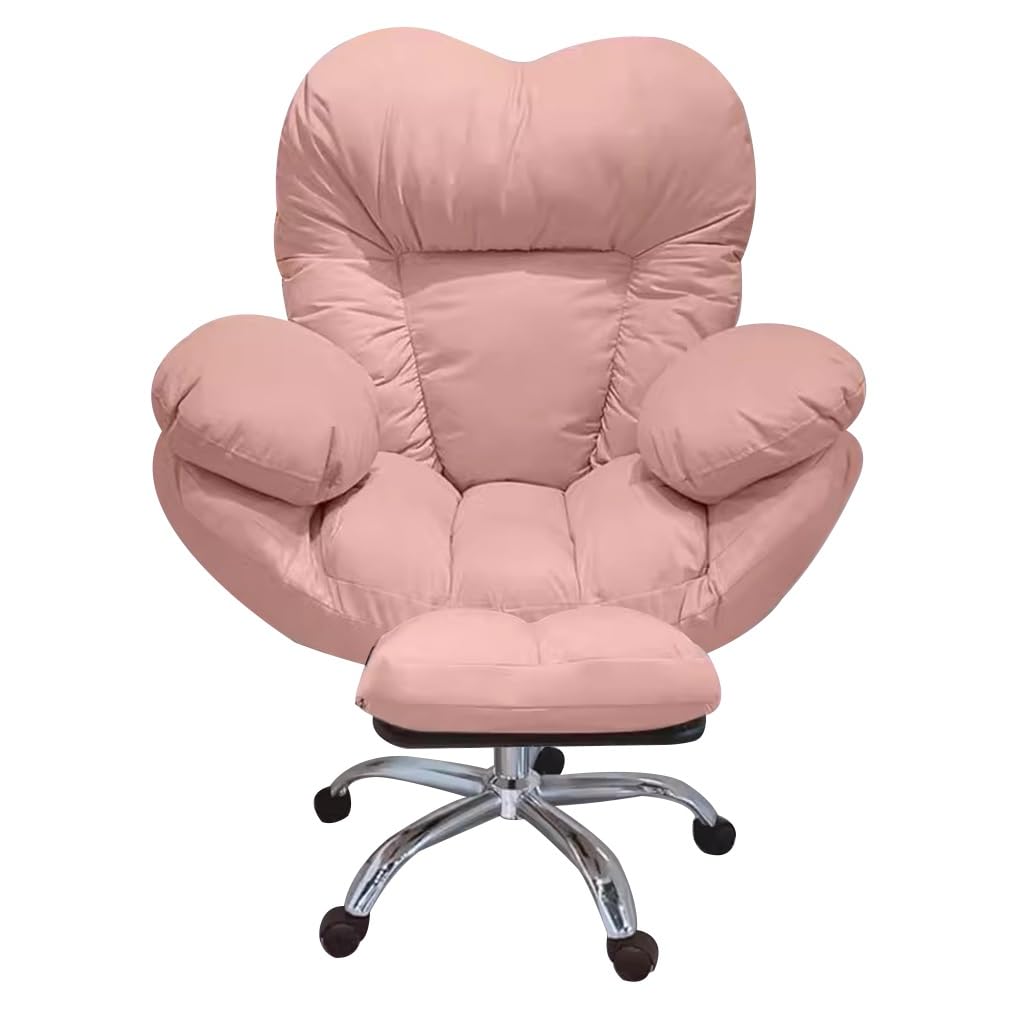 Chaise de bureau pour salon et chambre avec assise style canapé