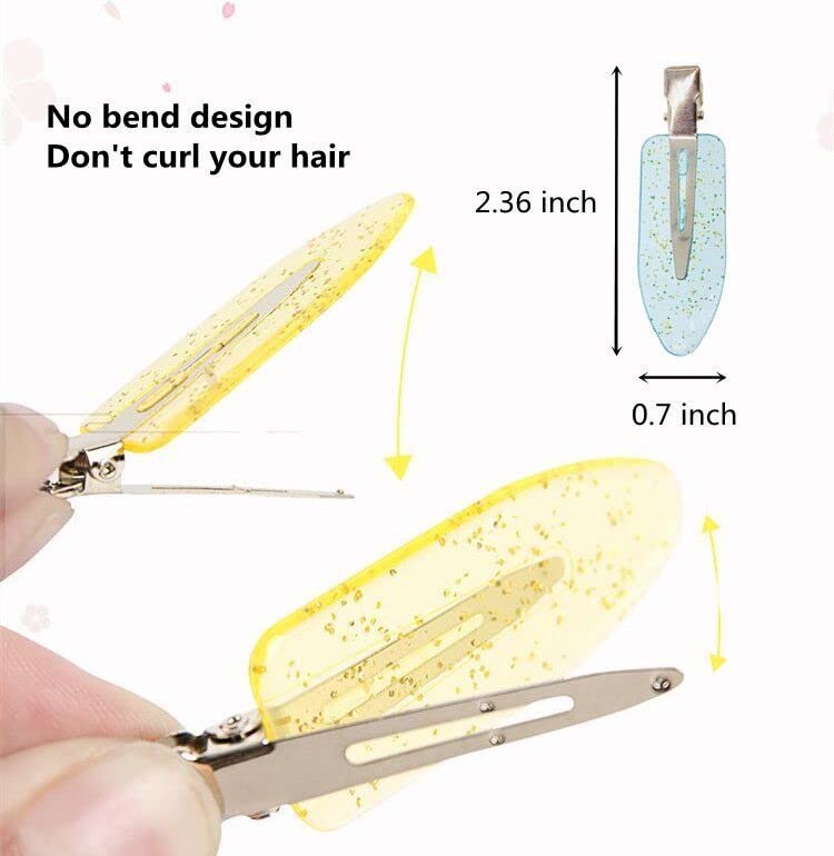 MIAC No Bend Hair Clips for Styling & Makeup Application