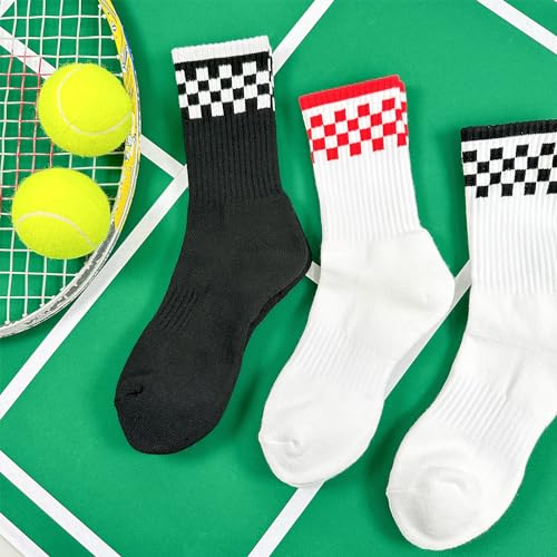 7DAYSSOCKS Women's Crew Tennis Socks (Multi-Pack) - Court-Ready Performance, Cushioned Comfort, Moisture-Wicking2