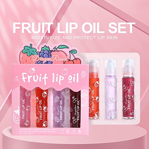 Rosarden Lip Gloss Set,Moisturizing Lipgloss Set , 4PCS Glitter Clear Long Lasting Liquid Lipstick,Glossy Make up Comfort Oil Transparent Kit Fruity Flavors, 1, 1.0 millilitre - Image 8