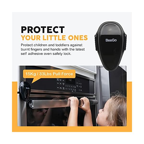 BeeGo® Backofen Kindersicherung, Kindersicherung Backofen, Schutz für Babys & Kleinkinder, Einfache Installation (1 x… – Bild 4
