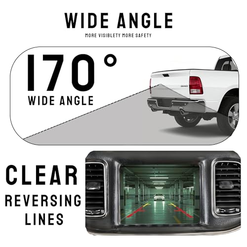 Image of Anpher 56038978AL Backup Camera Rear View Camera Fit for Dodge RAM 1500 2500 3500 2013-2018, for Dodge RAM 4500 5500 2013-2015, for Dodge SRT Viper 2013-2017, Chrysler 200 2015 Replace OE 590-079