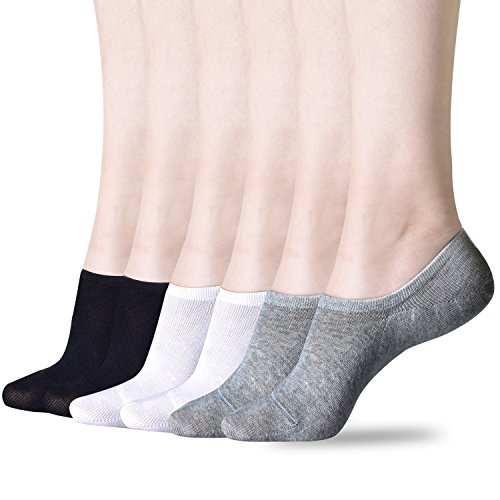 No Show Socks for Women, 3-15 Pack Thin Casual Invisible Non Slip Flat Boat Line Socks (US women's shoe 7-9.5 (9.65