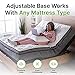 GhostBed Adjustable Bed Frame Base with Wireless Remote - Zero Gravity & Massage Settings, USB Ports, Relaxing Adjustable Bed Frame Queen