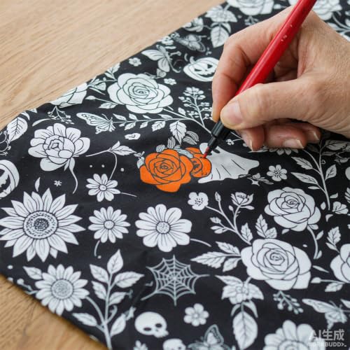 50 X 59 Inch Halloween Doodle Coloring Blanket for Adults Art Projects，C - image 4
