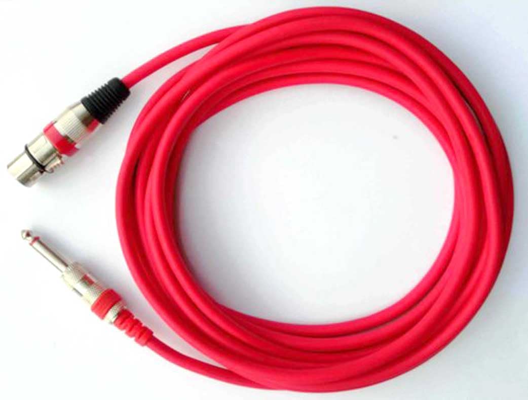 Mic Cable 6.35mm Jack Male To XLR 3PIN Female 10 Meter Cord Wire For Microphone/Guitar Cable .Red,1pc pack-image-40