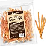 Afreschi Soft Chicken Dog Treats, All Natural, High-Protein, Healthy & Easily Digestible, Grain-Free Puppy Chews, Human Grade Training & Rewards Dog Snacks, Chicken Breast Strips, 16 oz Pack