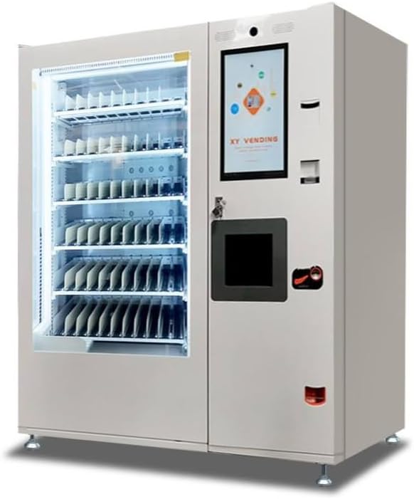 Vending Machine with Digital Touch Screen - Automatic Smart Vending Equipment with Card Reader, Bill Payment, Ideal for Hotels, Gyms and Shopping Centers