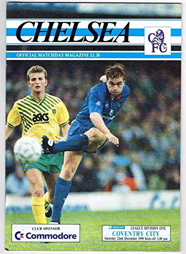Chelsea Official Matchday Magazine December 22 1990 MBox2982/B Chelsea v Coventy City
