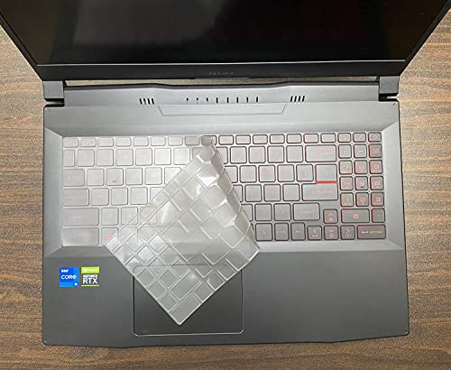 Image of RAYA cover for MSI Katana 15 /17 /GF66 /GF76 MSI Bravo 15 MSI Alpha 15 /17 MSI Pulse GL66 /GL76 MSI Crosshair 15 /17 MSI Sword 15 /17 MSI Raider GE68 /GE78 MSI Vector GP68 /GP78 Gaming Laptop (Transparent TPU)
