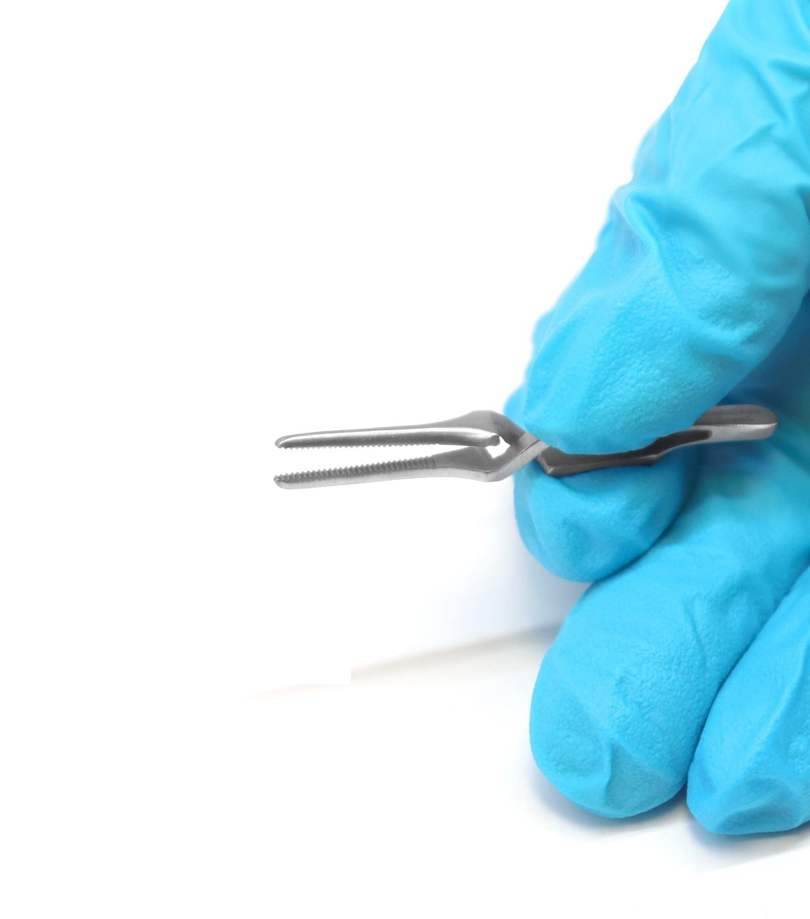 Micro Bulldog Clamp Straight Tip Serrated Jaw Stainless Steel 3 Cm Long