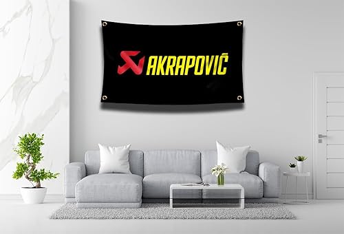 Miniatura 2 de ENMOON Bandera de carreras de motocicletas de 3 x 5 pies, decoración interior y exterior para garaje