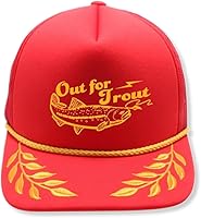 Vista 2 de ThatsRad Out for Trout Corduroy Snapback Sombrero Gorra Pesca con Mosca Pescador