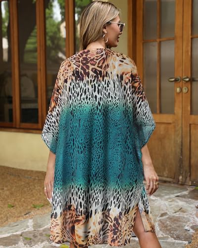 Image of Swimsuit Coverups for Women Sarong Beach Bikini Wrap Sheer Short Skirt Chiffon Scarf for Swimwear