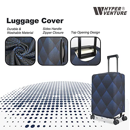 HYPER VENTURE Gepäckabdeckung Koffer Protetor, Blauer Würfel, S (18-22 inch luggage)