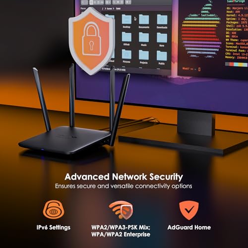 Image of WAVLINK BE5100 WiFi 7 Router, 2026 Dual Band Gaming Router with 4096-QAM Tech, 5dBi High-Gain Antennas, Support Mesh /AP /Repeater Mode, MLO & Multi-RU, Guest WiFi, OFDMA, MU-MIMO, QoS, IPv6, VPN