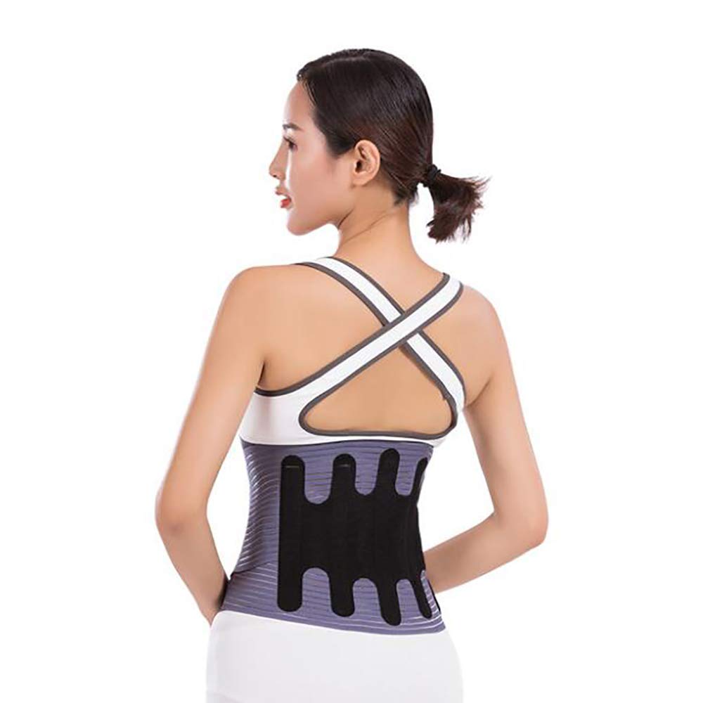 Faja Lumbar Fitness, Cintura Transpirable/Abrazadera de la Espalda Baja, para Hernia de Disco, ciática, con Almohadilla Lumbar extraíble,XL
