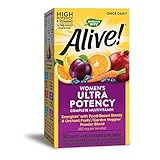 Nature's Way Alive! Once Daily Women's Multivitamin, Ultra Potency, Food-Based Blends (60mg per serving), 60 Tablets