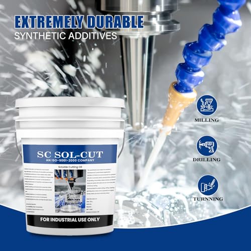 Image of Soluble Cutting Oil | Metal Working Fluid Advanced Metalworking Lubricant for Cutting and Grinding Machine (20L Bucket)