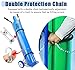 Gas Cylinder Cart with Double Chain - Portable Oxygen & CO2 Tank Organizer, 54 in Stainless Steel