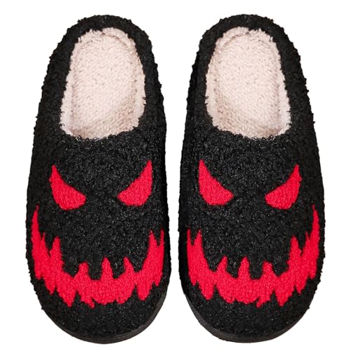 Image of Halloween Christmas Slippers Holiday Slipper House Shoes Home Slipper for Women Fuzzy Outdoor Indoor Bedroom Slippers