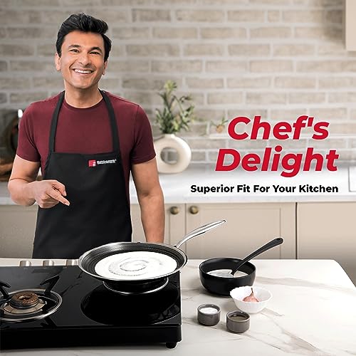 Image of Bergner Hitech Prism TriPly Stainless Steel 30 cm Tawa, Non Stick Tawa for Roti /Dosa /Chapati, Induction Bottom and Gas Ready, Metal Spatula Friendly