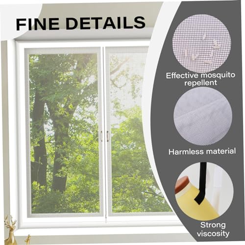 Malha de janela para gatos e gatos, protetor de tela para janela, 47 x 47 cm, tela fina autoadesiva,