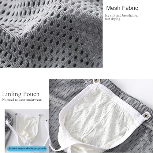 Mens Ice Silk Mesh See Through Boxer Shorts2
