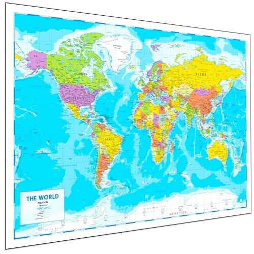 Hambli Large Write-On World Map