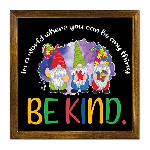 Plaque en bois encadrée Be Kind, le cadeau de pendaison de crémaillère idéal pour vos proches