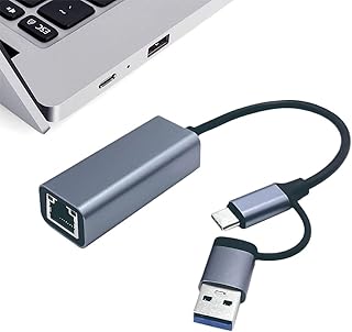 USB 3.0 Ethernet Adapter, USB C to RJ45 Gigabit LAN 1000 Mbps Network Adapter with Type C Network Adapter for Windows XP, MAC OS, Linux, VISTA 7 8 10 11 and more