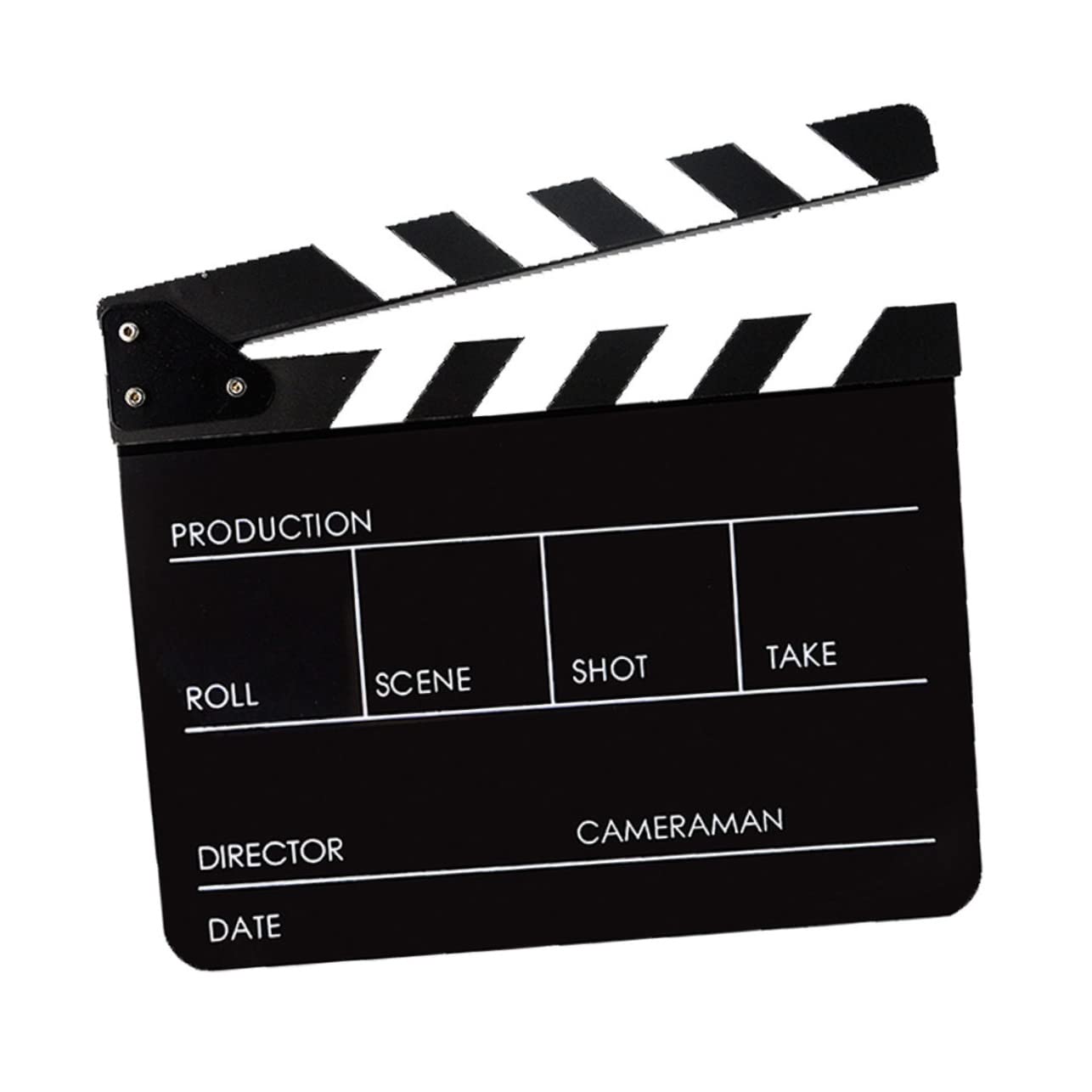 VILLCASE Clapperboard Acrylic Film Props Movie Clapperboard for Filmmaking Role Play