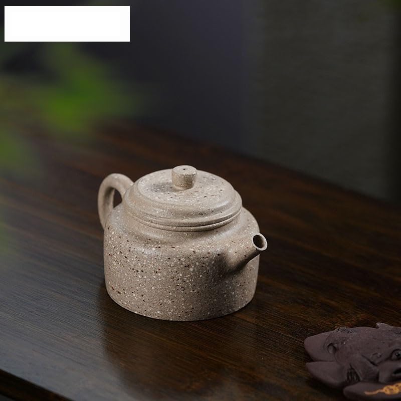 Teiere Teiere di Argilla Viola da 160 ml Pentola Fatta a Mano Minerale Grezzo Sabbia Grossa Giada Bianca Segmento Fango tè Ammollo Bollitore Zisha Teaset Teiera